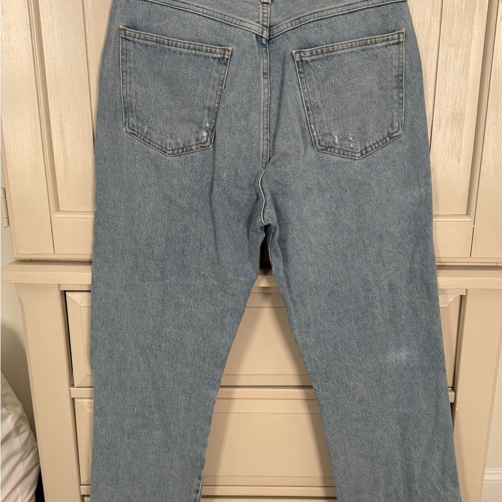 Agolde women’s  Faded Blue Relaxed Jeans - Picture 5 of 5